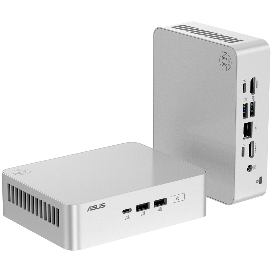 ASUS NUC 15pro+/RNUC15CRSU500002/Intel Ultra 5 225H/Intel Arc graphics/no Storage/no RAM/Intel Wi-Fi 7 BE201/no OS/EU Cord/Kit(L6)/EAN:4711387950234