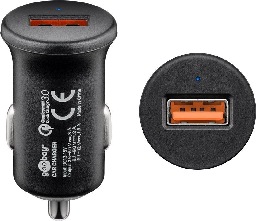 Goobay - Quick Charge QC3.0 USB car fast charger - USB 2.0 Female (Type A)