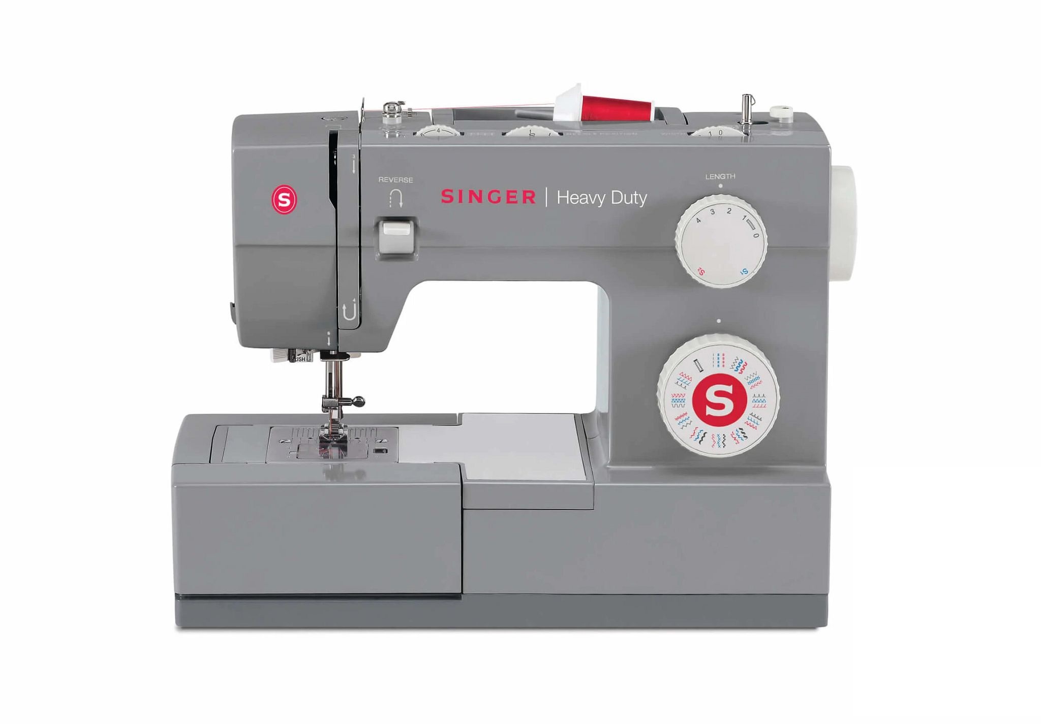 Singer - Sewing Machine - 4432 Heavy Duty - Number of stitches 110 - Number of buttonholes 1 - Grey