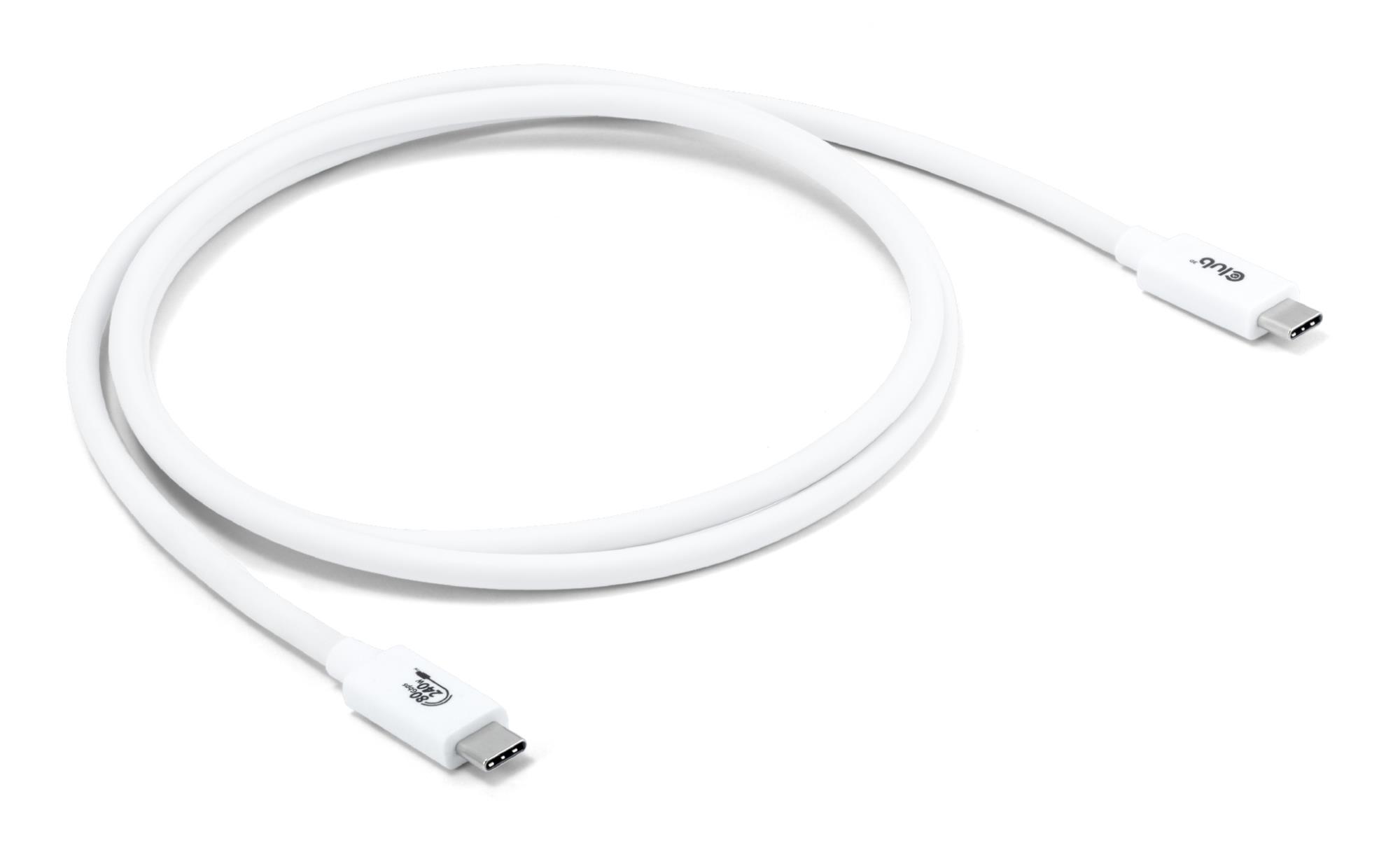 CABLE USB-C TO USB-C 1.2M/WHITE CAC-1572 CLUB3D