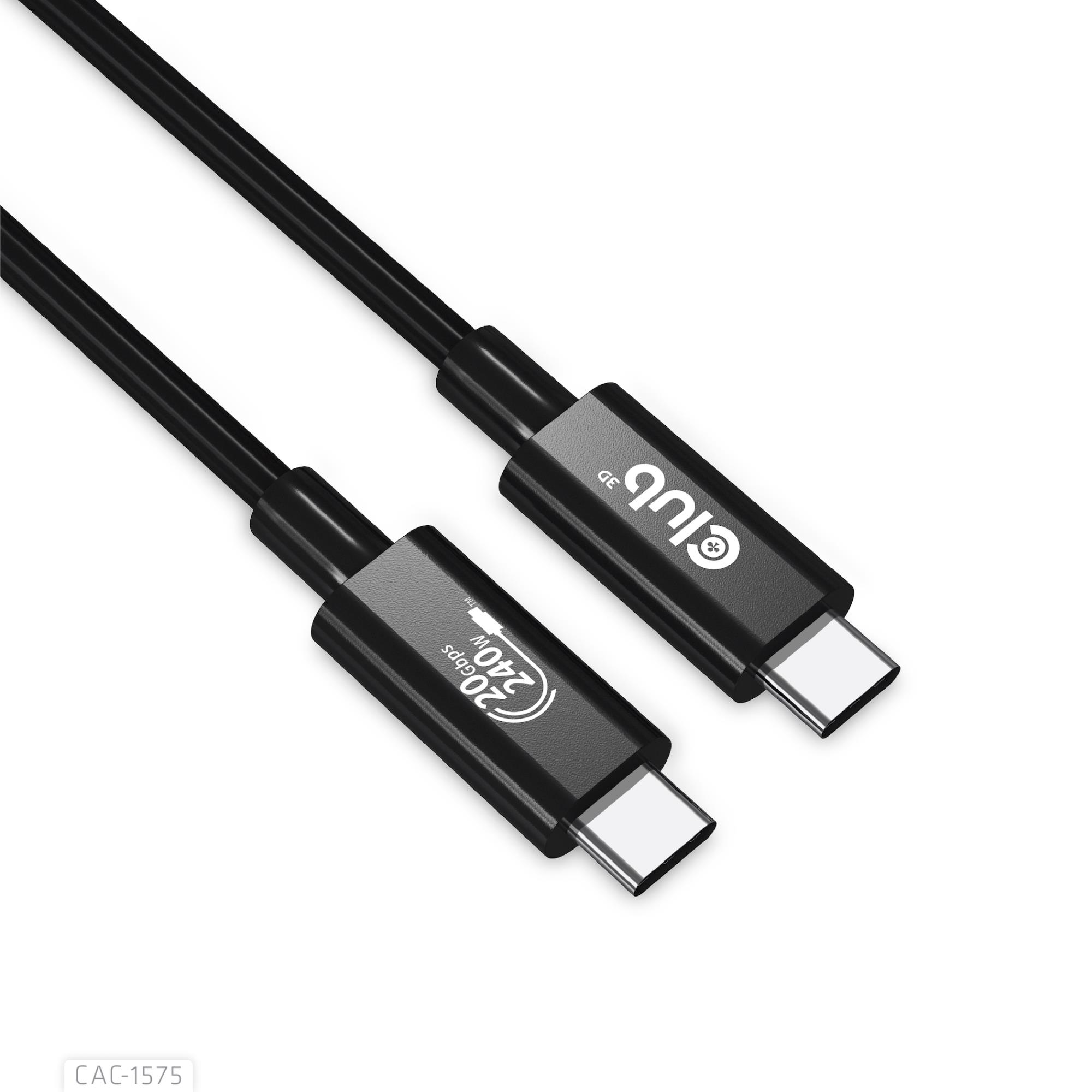 CABLE USB-C TO USB-C 2M/M/M CAC-1575 CLUB3D