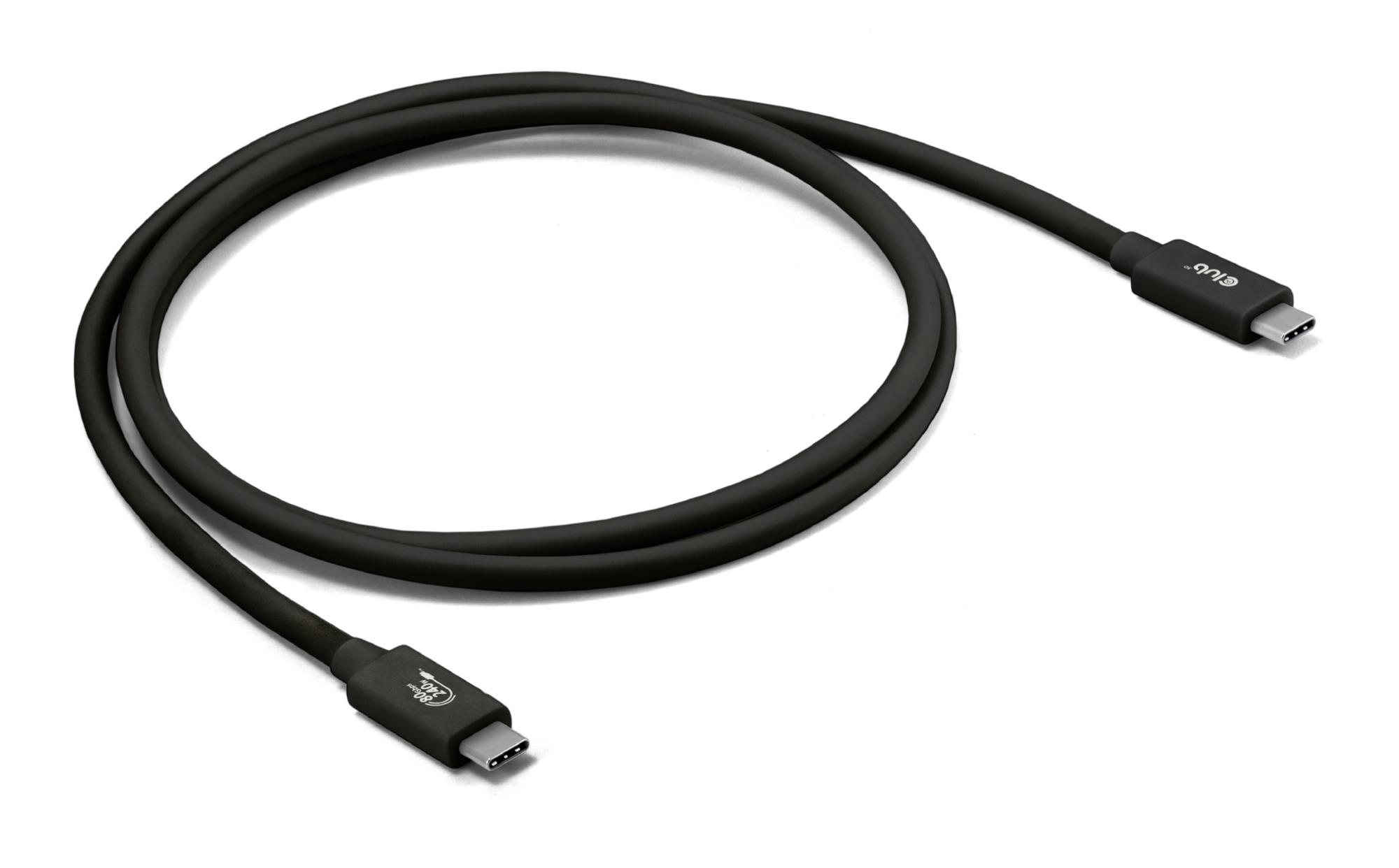 CABLE USB-C TO USB-C 1.2M/BLACK CAC-1570 CLUB3D