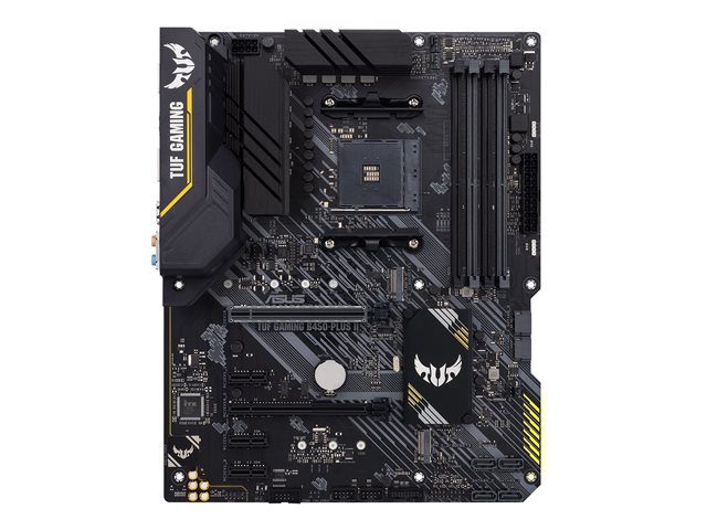 Asus - TUF GAMING B450-PLUS II - Processor family AMD - Processor socket AM4 - DDR4 - Memory slots 4 - Number of SATA connectors 6 x SATA-600 (RAID) - Chipset AMD B - ATX