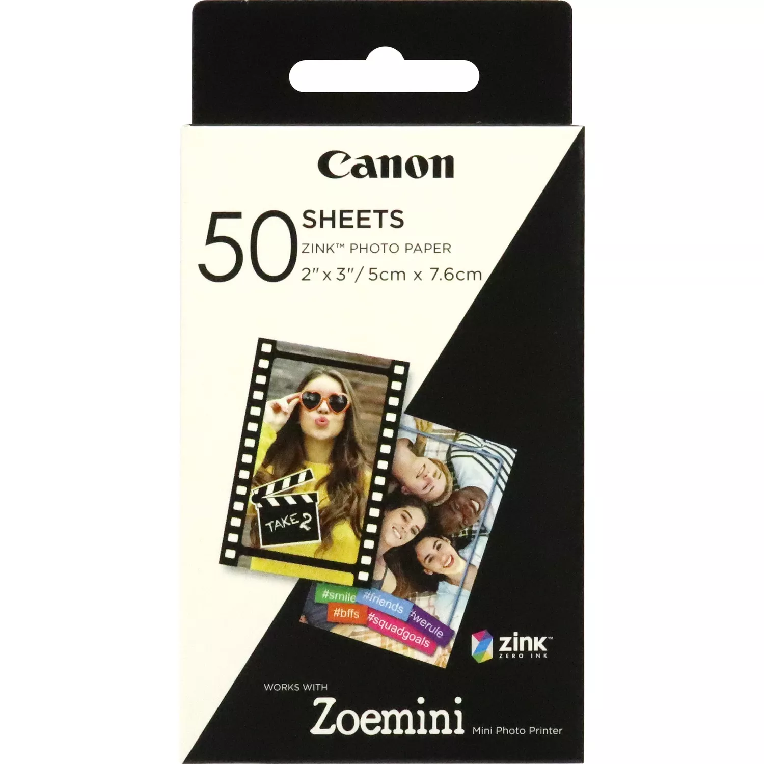 50 sheets - ZP-2030 - Photo Paper - White - 5 x 7.6 cm