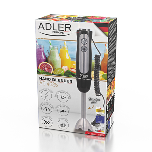 Adler - Hand blender - AD 4625b - Hand Blender - 850 W - Number of speeds 5 - Turbo mode - Black