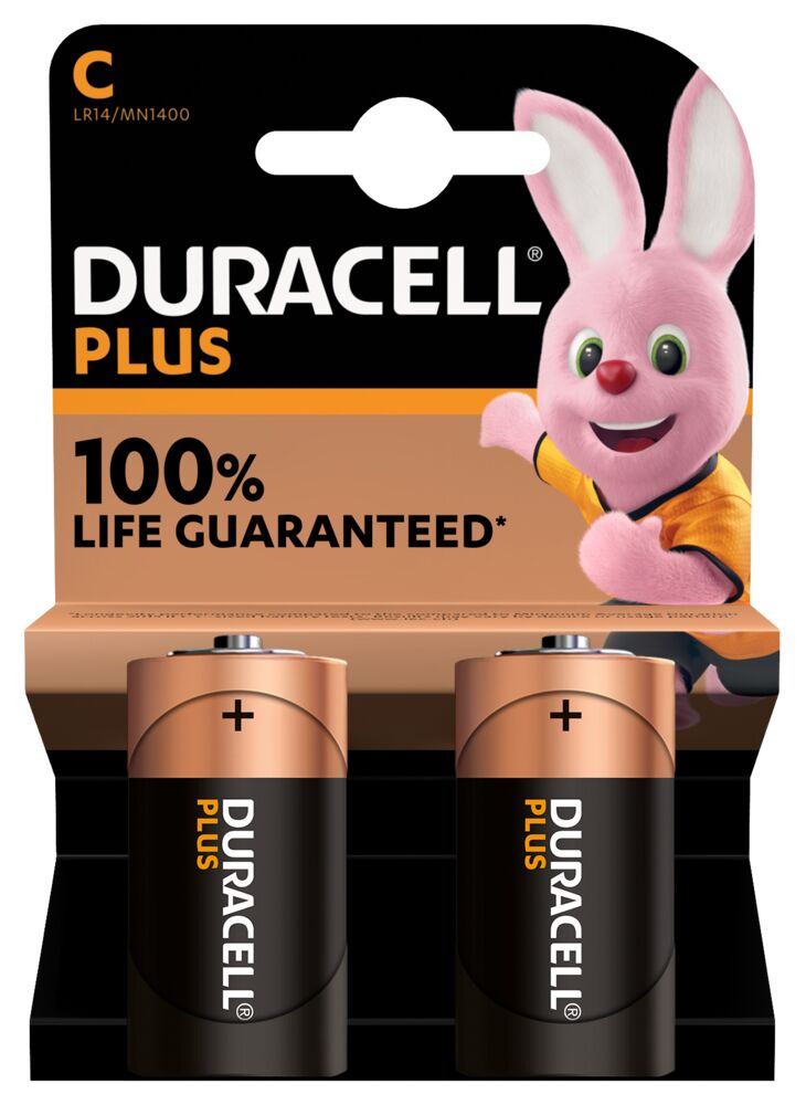 Duracell - Plus MN1400 - C - Alkaline - 2 pc(s)