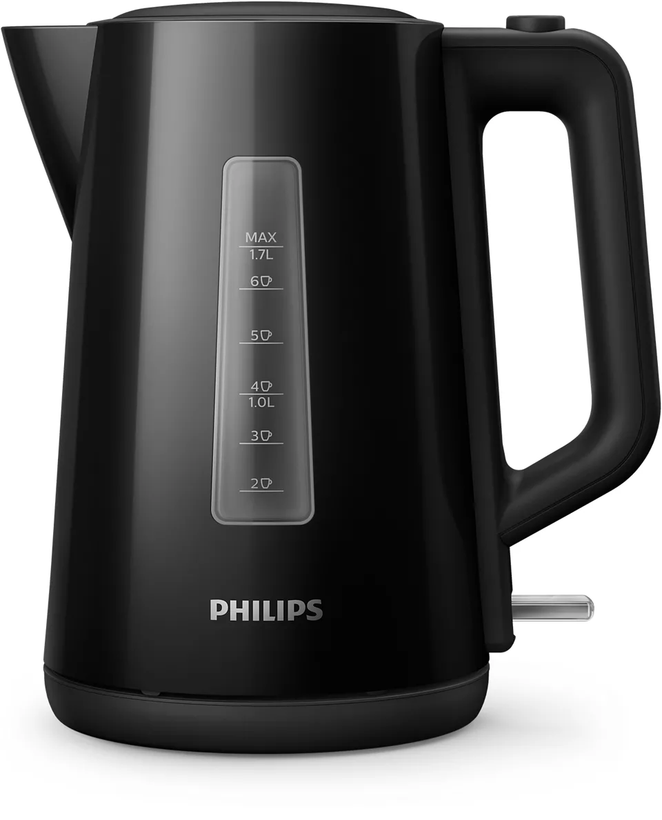 Philips - Kettle - HD9318/20 - Electric - 2200 W - 1.7 L - Plastic - 360° rotational base - Black