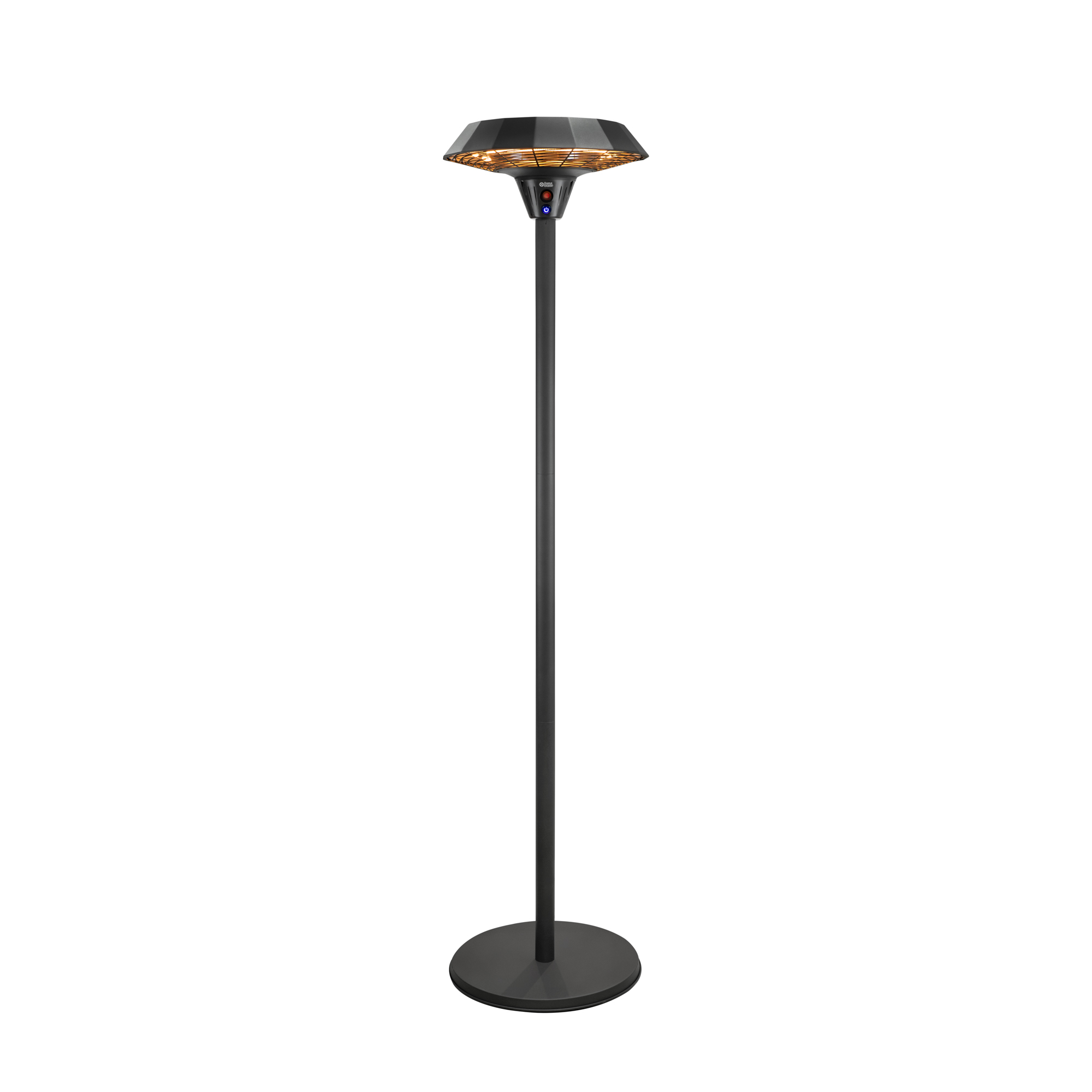 TunaBone - Electric Standing Infrared Patio Heater - TB2068S-01 - Patio heater - 2000 W - Number of power levels 3 - Suitable for rooms up to 20 m² - Black - IP45