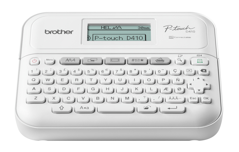 Brother PT-D410 - Mono - Thermal - Label Printer - White