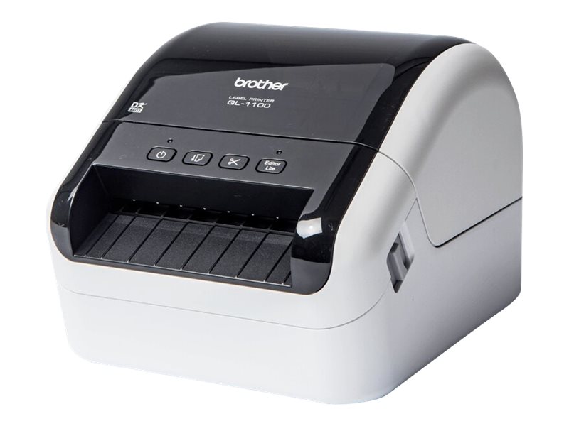 Brother QL-1100C - Thermal - Label Printer - Glossy Black/White