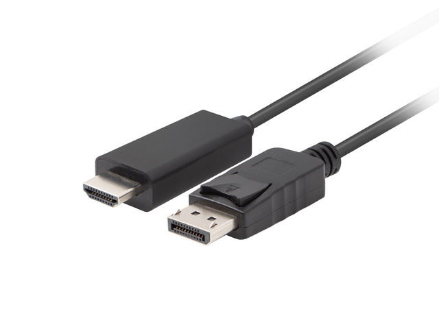 Lanberg - DisplayPort to HDMI Cable - CA-DPHD-11CC-0030-BK - DisplayPort Male - HDMI Male - DP to HDMI - 3 m