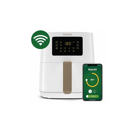 Philips - Airfryer Connected - HD9255/30 Series 5000 - Power 1400 W - Capacity 4.1 L - White