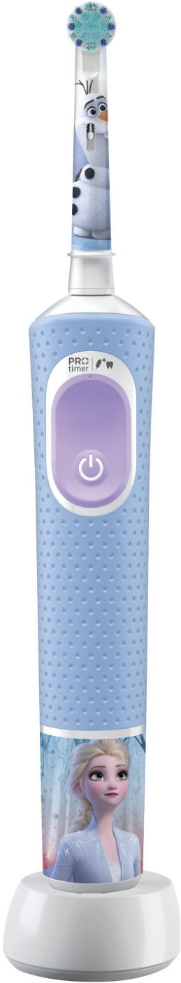 Oral-B - Electric Toothbrush - Vitality PRO Kids Frozen - Rechargeable - For children - Number of brush heads included 1 - Number of teeth brushing modes 2 - Blue