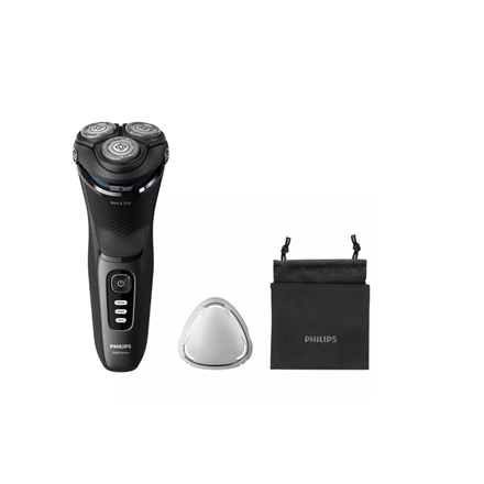 Philips - Shaver - S3244/12 - Operating time (max) 60 min - Wet & Dry - Lithium Ion - Black
