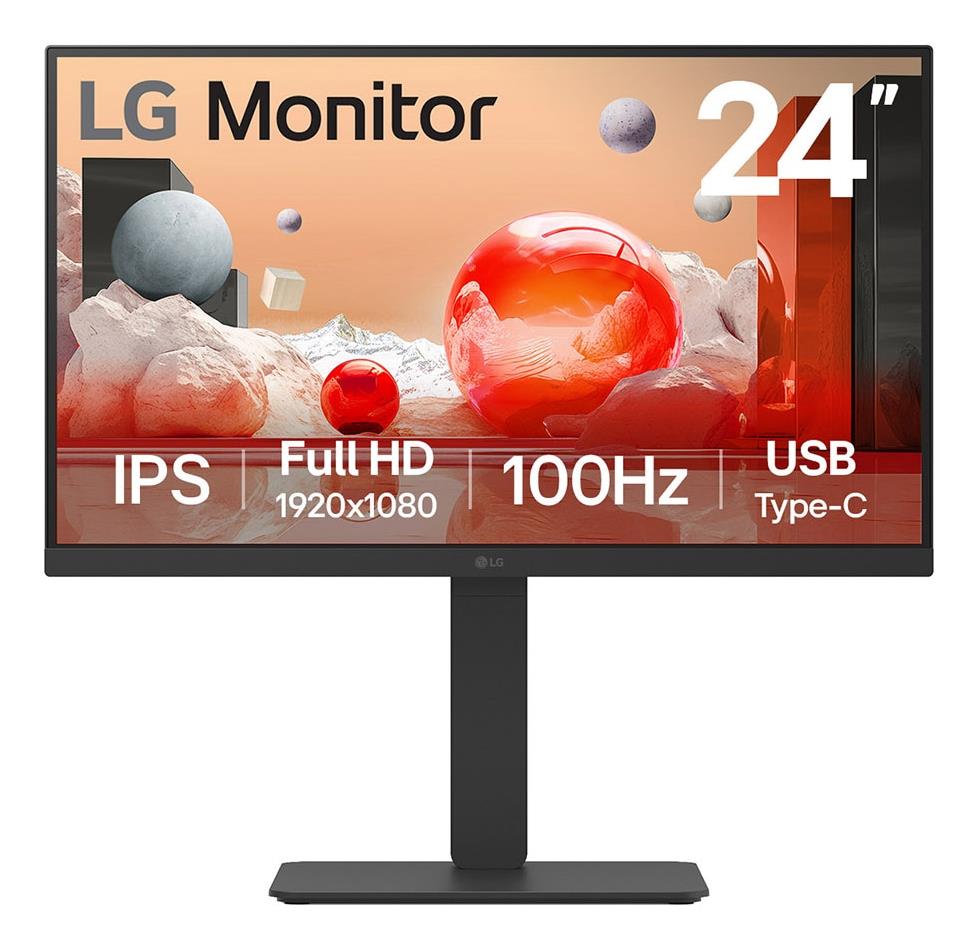 LCD Monitor|LG|23.8"|Business|Panel IPS|1920x1080|16:9|100Hz|5 ms|Speakers|Swivel|Pivot|Height adjustable|Tilt|24BA750-B