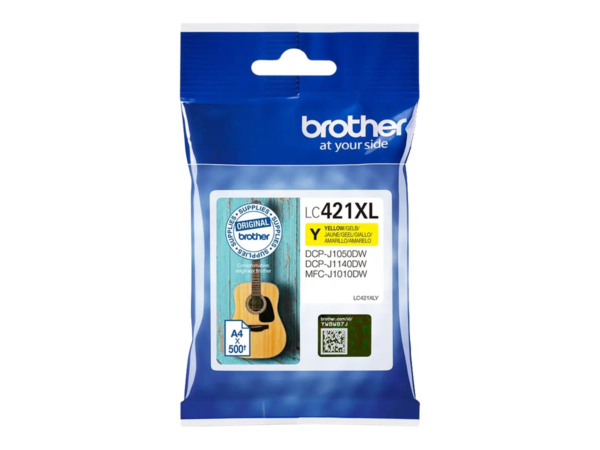 Brother LC421XLY Ink Cartridge, Yellow - Brother LC421XLY - Ink Cartridge - Yellow