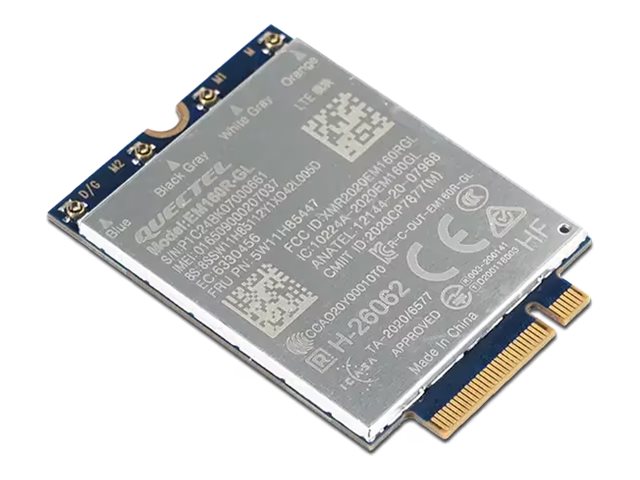 Lenovo WWAN Module for X1 Carbon Gen 12/P16v Gen 2 - ThinkPad Quectel EM160R-GL 4G LTE-A Cat 16 M.2 - 42 x 30 x 2.3 mm