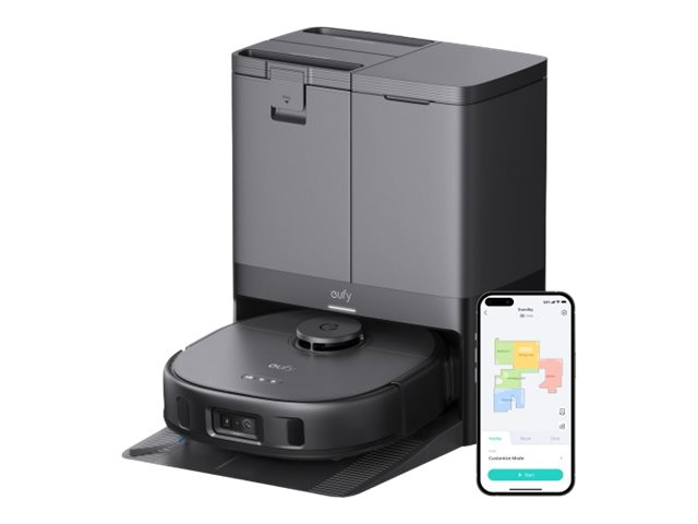 Anker Eufy - Robot Vacuum Cleaner - X10 Pro Omni - Wet&Dry - Operating time (max) 180 min - 5200 mAh - Dust capacity 2.5 L - 8000 Pa - Black