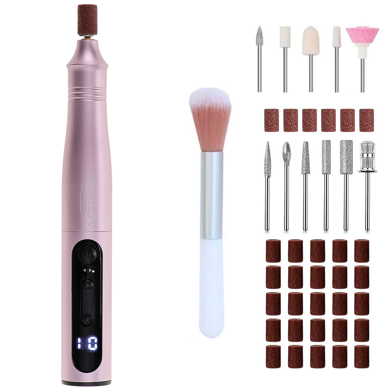 Adler - Electric Nail Drill Set - AD 2181 - Number of power levels 5 - Pink