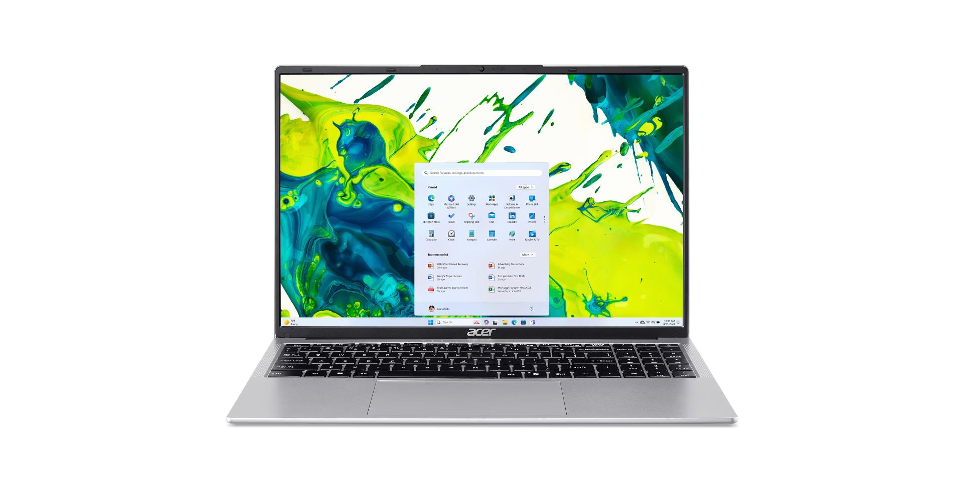 Notebook|ACER|Aspire|AL16-54P-52AL|CPU  Intel Core 5|120U|1400 MHz|16"|1920x1200|RAM 16GB|DDR5|SSD 512GB|Intel Intel Graphics|Integrated|ENG|Card Reader MicroSD|Windows 11 Home|Silver|1.53 kg|NX.D73EL.002