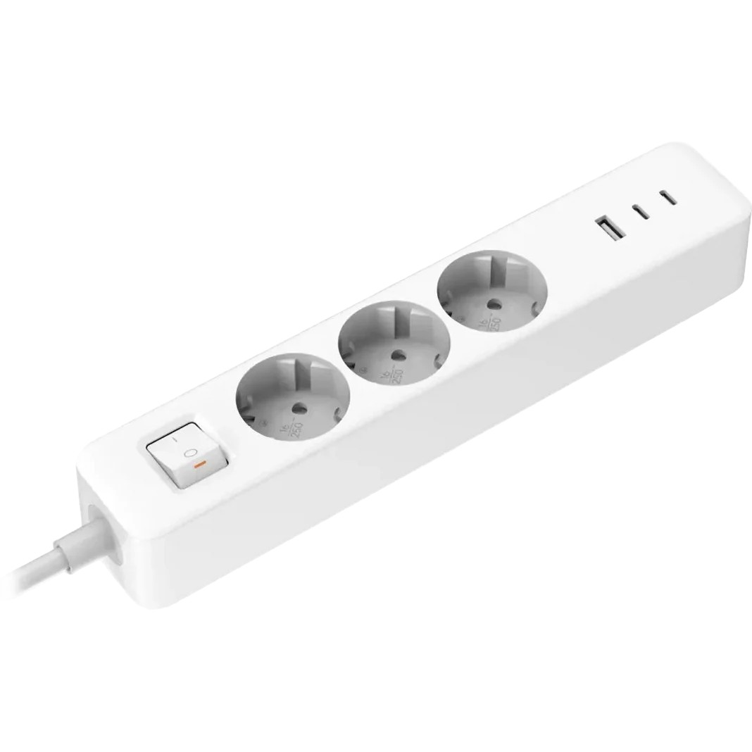 Xiaomi - 20W Power Strip (2C1A) EU - Sockets quantity 3