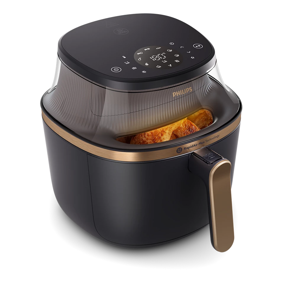 Philips Airfryer - NA322/00 3000 Series - Power 1400 W - Capacity 4.2 L - RapidAir Plus - Black