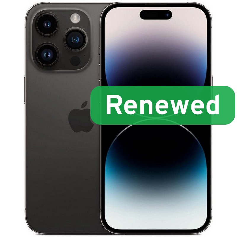 Apple Renewed Grade C - Apple iPhone 14 Pro - Space Black - 6.1 " - Super Retina XDR OLED - 1000 GB - 5G - iOS