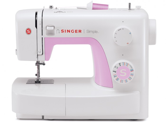 Singer - SIMPLE 3223 - Number of stitches 23 - Number of buttonholes 1 - White/Pink