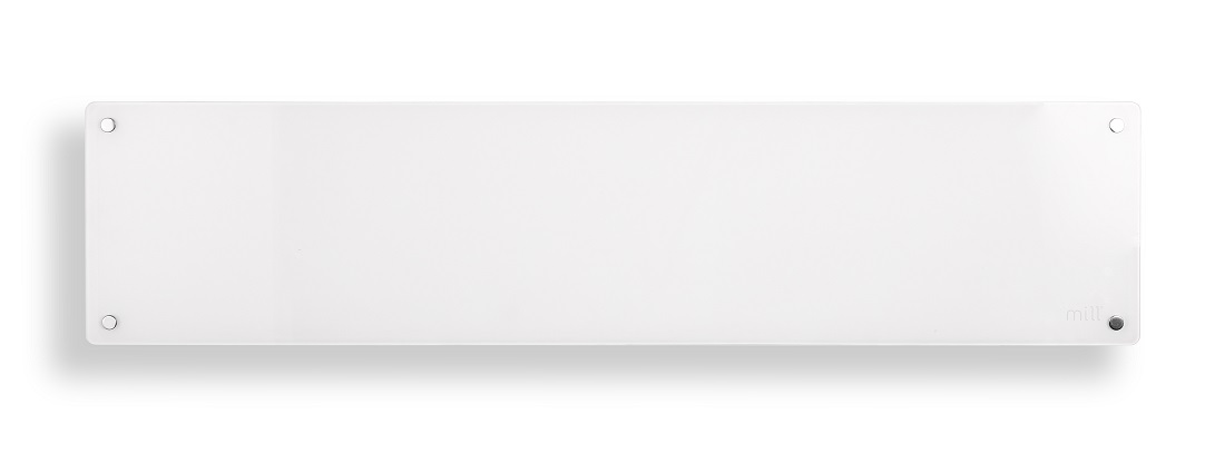 Mill - Heater - MB800L DN Glass - Panel Heater - 800  W - Number of power levels 1 - Suitable for rooms up to 10-14 m² - White - IPX4