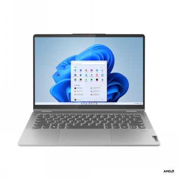 Lenovo IdeaPad Flex 5 14ABR8 - Arctic Grey - 14 " - IPS - Touchscreen - WUXGA - 1920 x 1200 pixels - Glossy - AMD Ryzen 5 - 5625U - 16 GB - Soldered LPDDR4x - Solid-state drive capacity 512 GB - AMD Radeon Graphics - Windows 11 Home - 802.11ax - Bluetooth