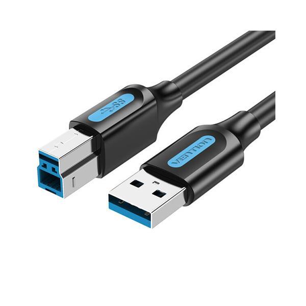 CABLE USB2.0 MALE TO MALE/10M BLACK COQBL VENTION
