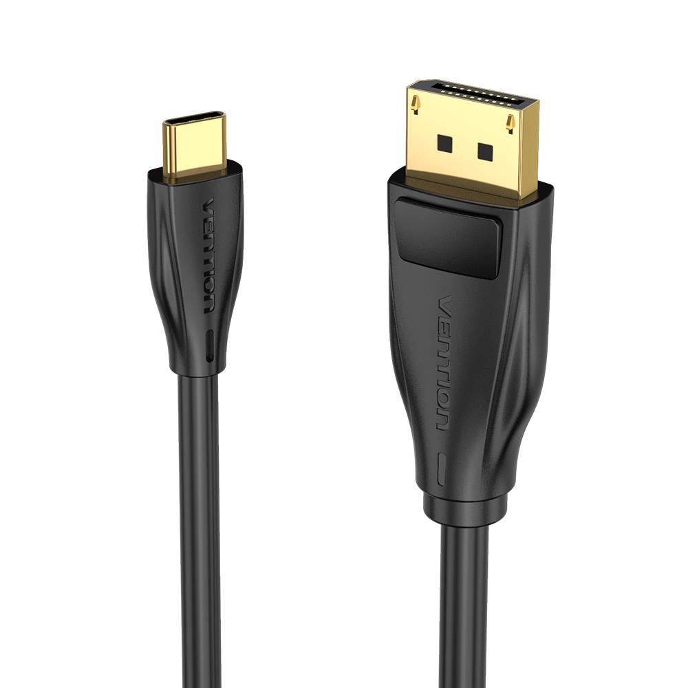 CABLE DP TO USB-C 8K HD/2M BLACK CGYBH VENTION
