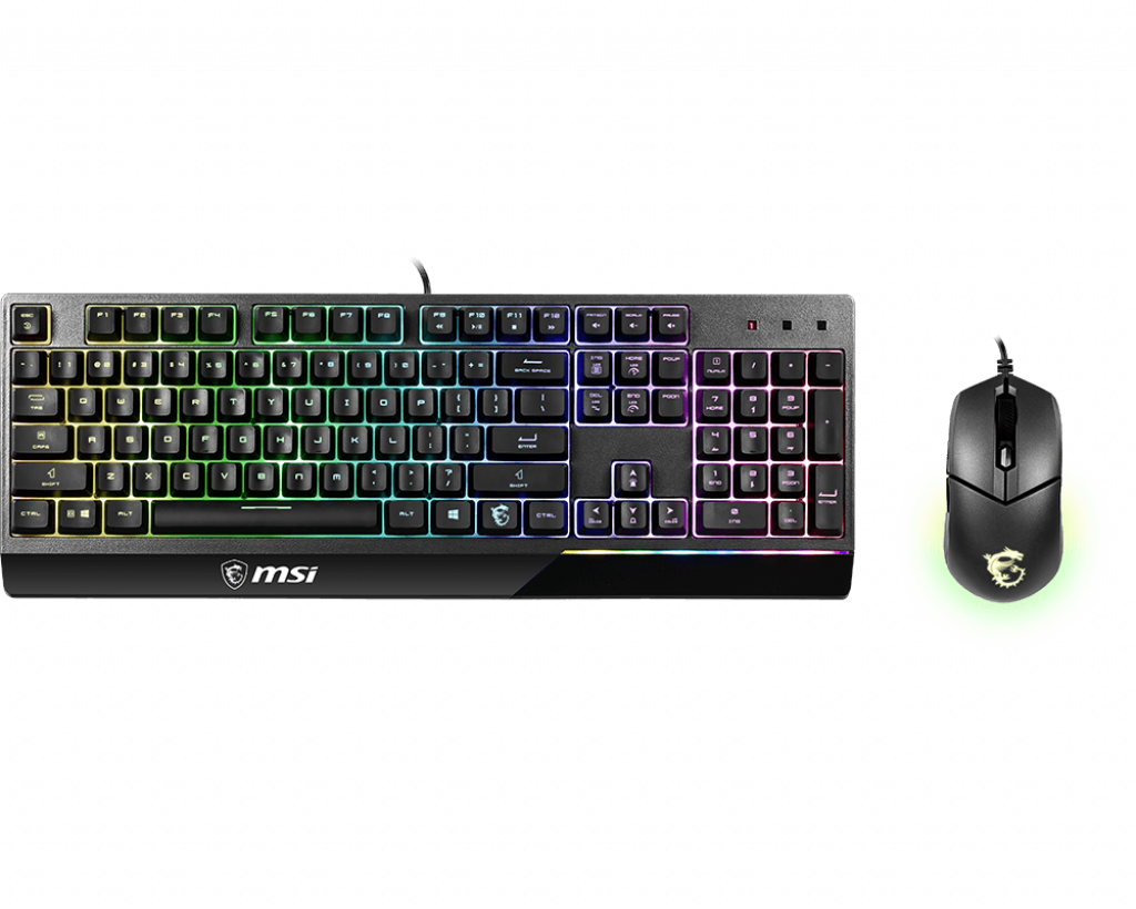 MSI - Vigor GK30 COMBO - Keyboard and Mouse Set - Wired - RGB LED light - US