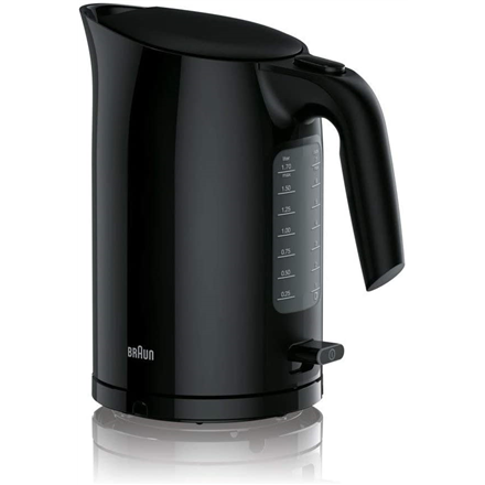 Braun - Kettle - WK3100BK PurEase - Standard - 2200 W - 1.7 L - Plastic - 360° rotational base - Black