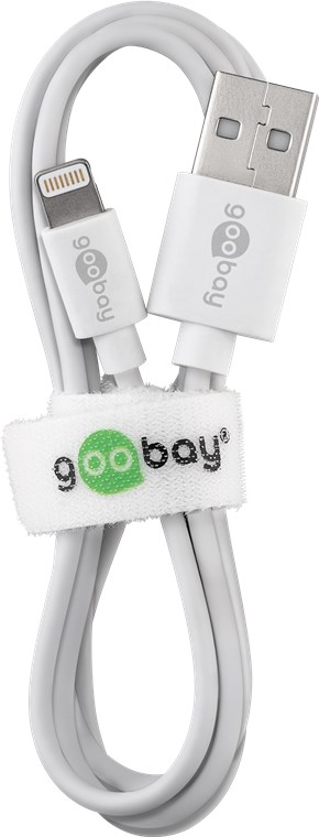 Goobay - Lightning USB charging and sync cable - 54600 - USB-C to Lightning Apple Lightnin male (8-pin) - USB 2.0 male (type A)