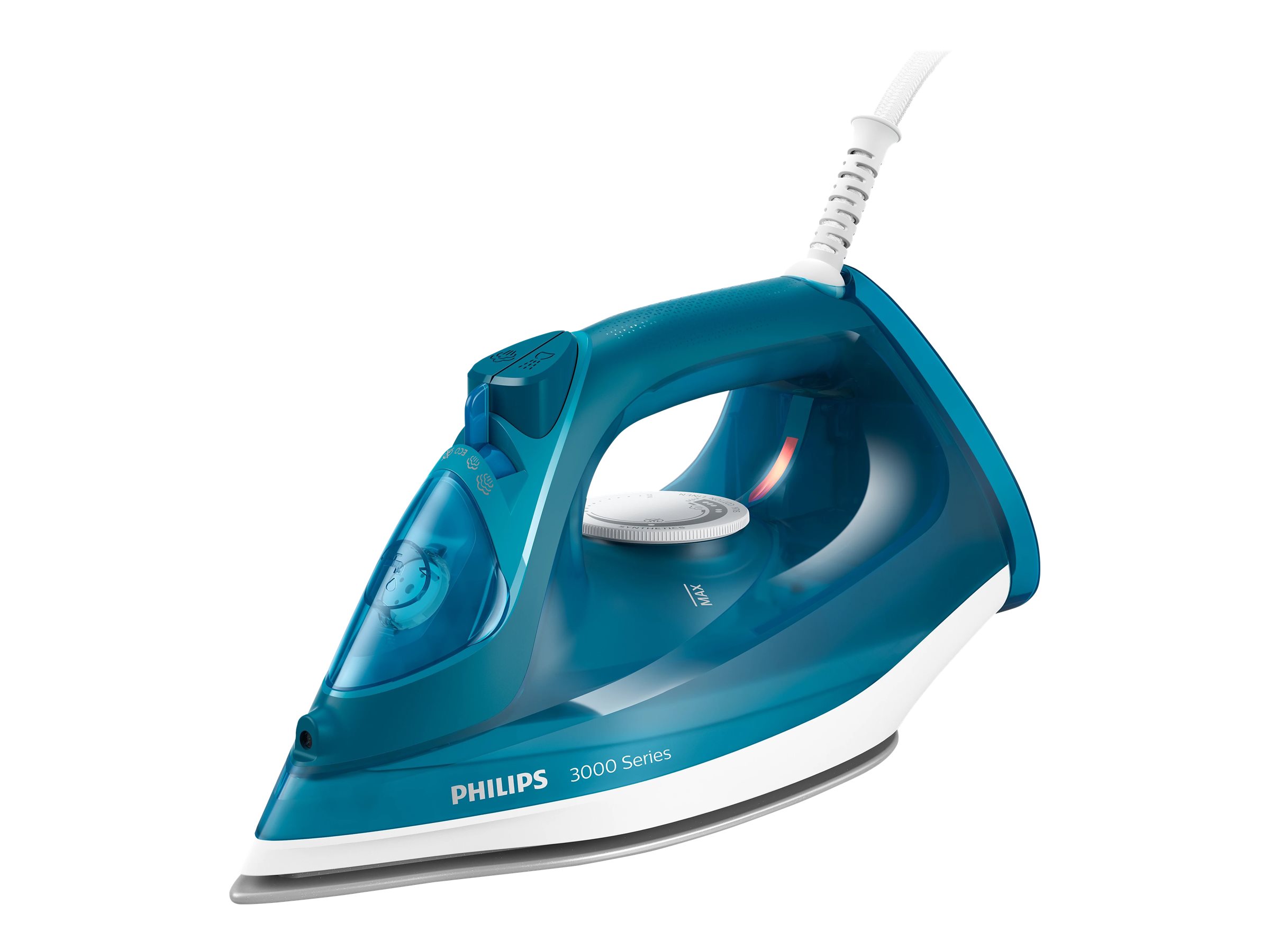 Philips DST3040/70 3000 Series - Steam Iron - 2600 W - Water tank capacity 300 ml - Continuous steam 40 g/min - Steam boost performance 200 g/min - Blue/White