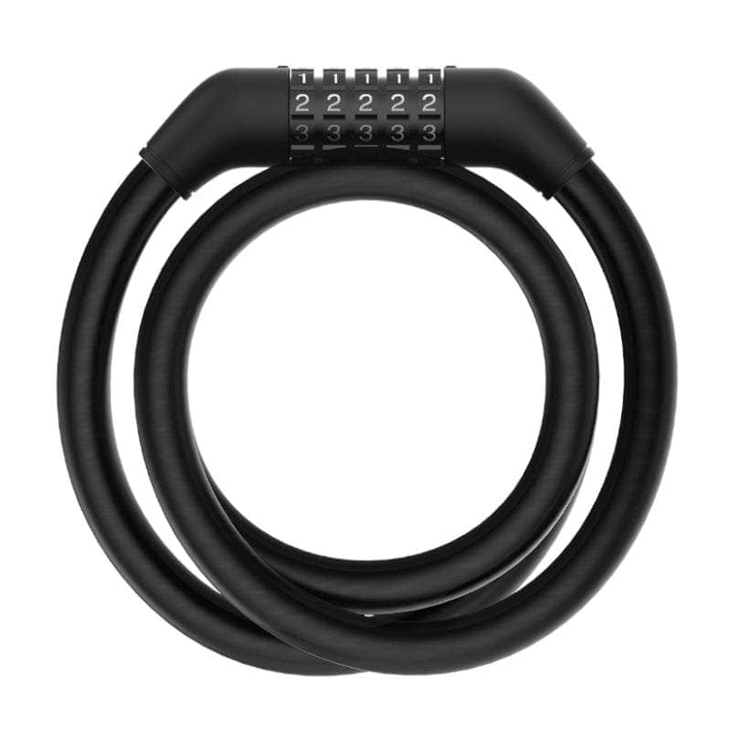 Electric Scooter Cable Lock - Black - Steel cable, ABS, zinc alloy