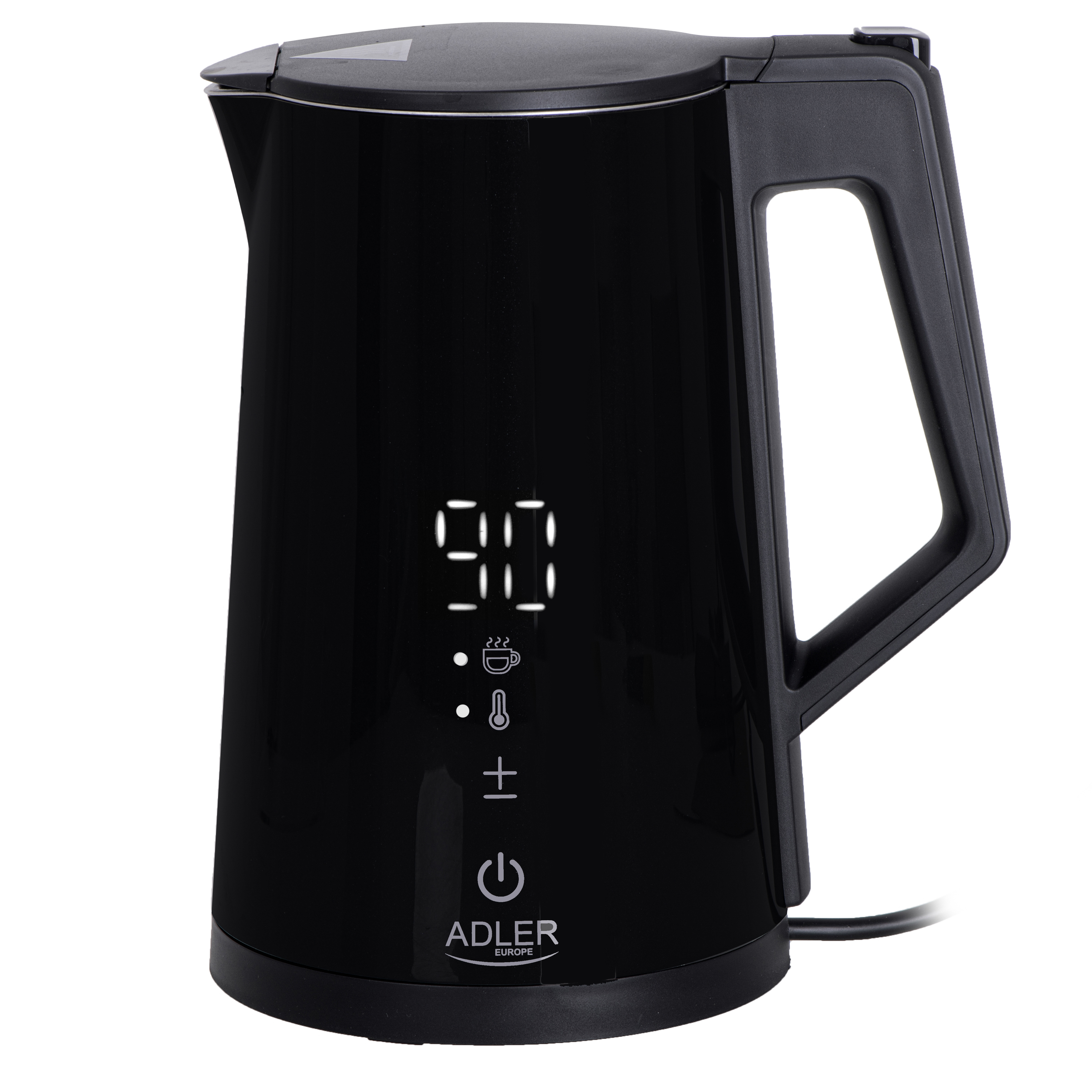 Adler - Kettle - AD 1345b - Electric - 2200 W - 1.7 L - Stainless steel - 360° rotational base - Black