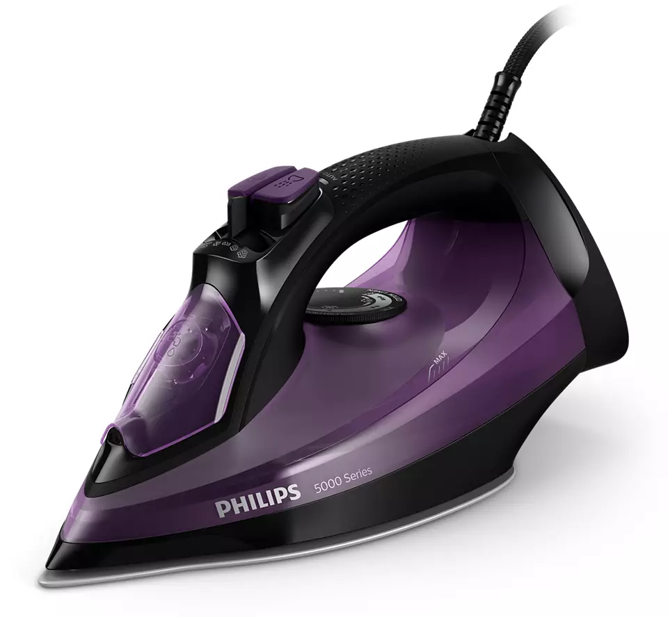 Philips - DST5030/80 - Steam Iron - 2400 W - Water tank capacity 320 ml - Continuous steam 45 g/min - Dark Purple
