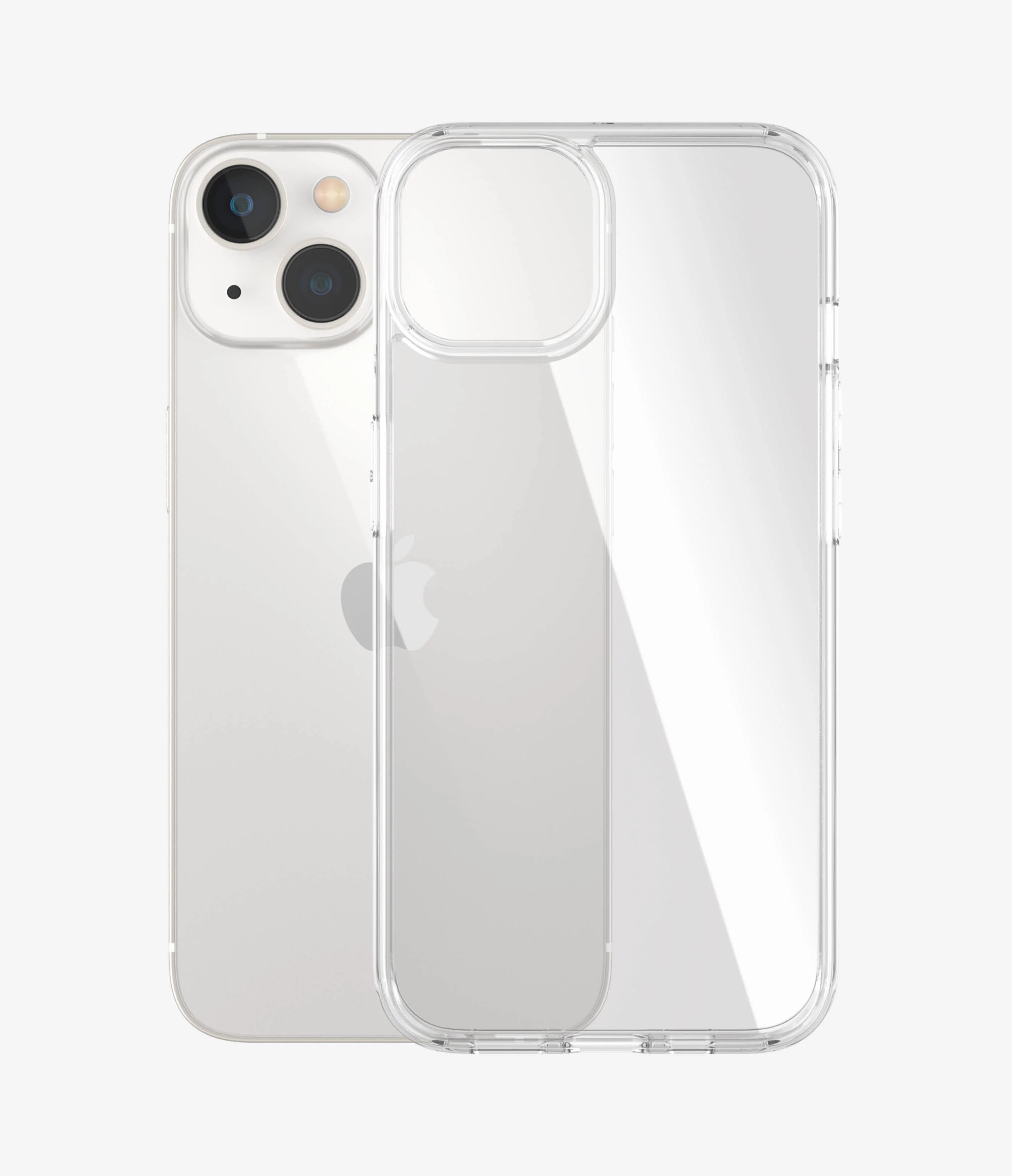 PanzerGlass - HardCase - Apple - iPhone 14/13 - Clear - Wireless charging compatible; 100% recycled frame material