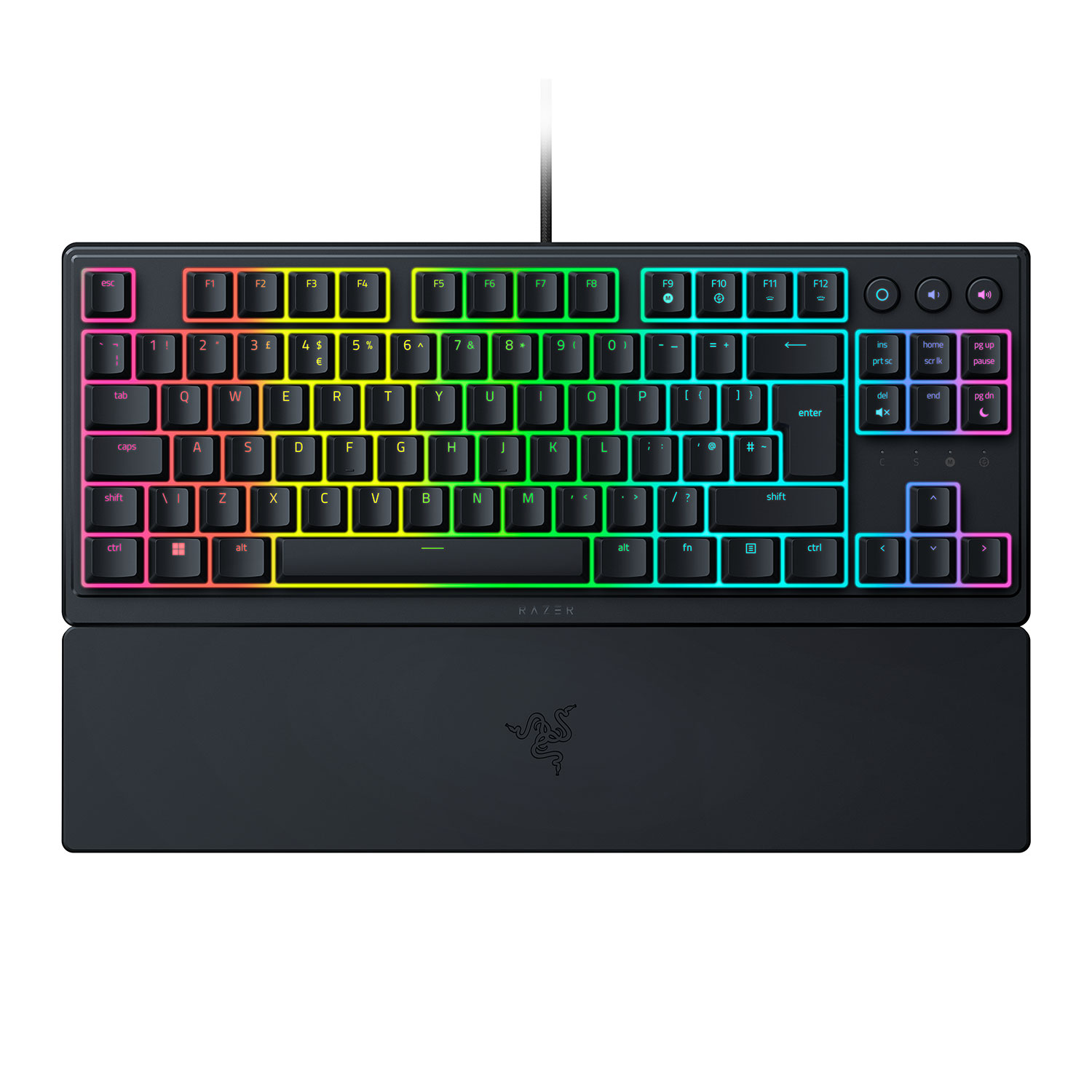 Razer - Ornata V3 Tenkeyless - Mechanical Gaming keyboard - Wired - RGB LED light - US - Black