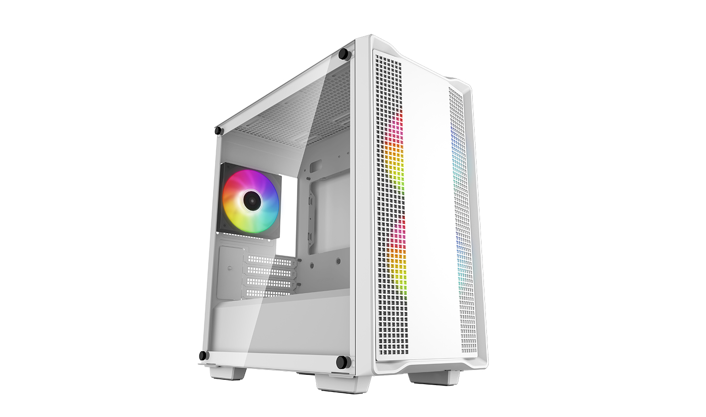 Deepcool - ARGB Micro-ATX CASE - CC360 - White - Mini-ITX / Micro-ATX - ATX PS2 （maximum length: 160mm）