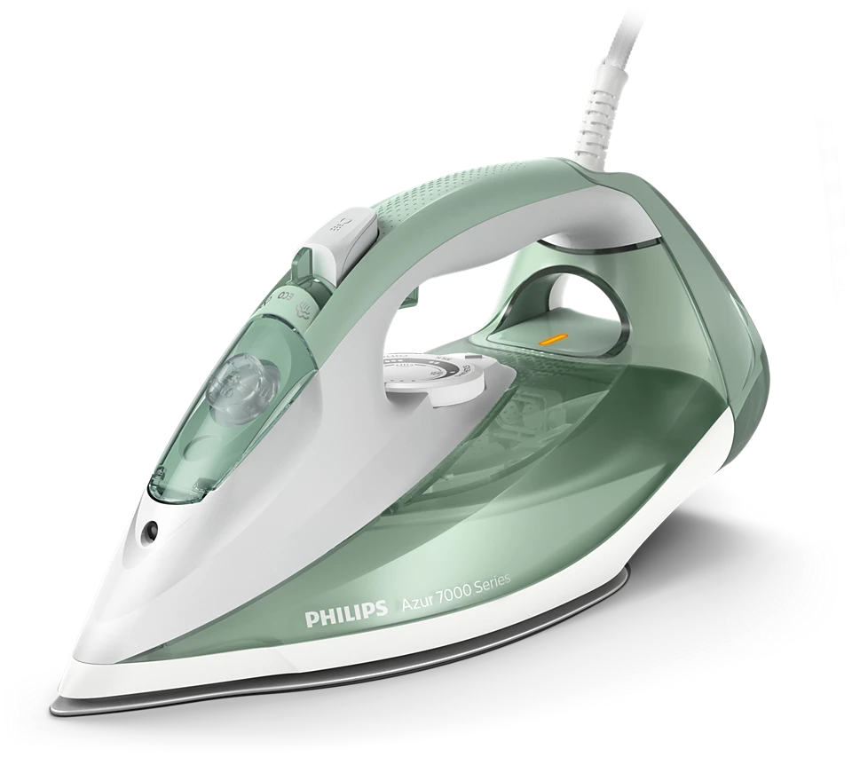 Philips DST7012/70 HV - Steam Iron - 2600 W - Water tank capacity 300 ml - Continuous steam 45 g/min - Steam boost performance 220 g/min - Desert Green/Gray