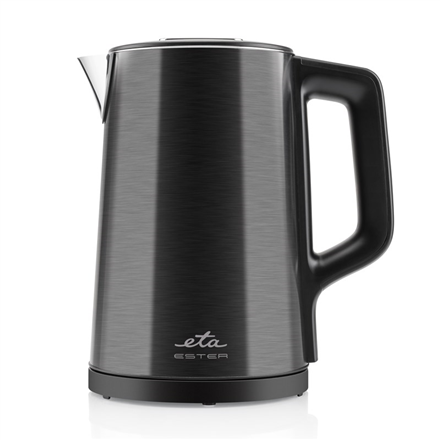 ETA Kettle - ETA459790000 Ester - Electric - 2200 W - 1.5 L - Stainless steel - 360° rotational base - Black