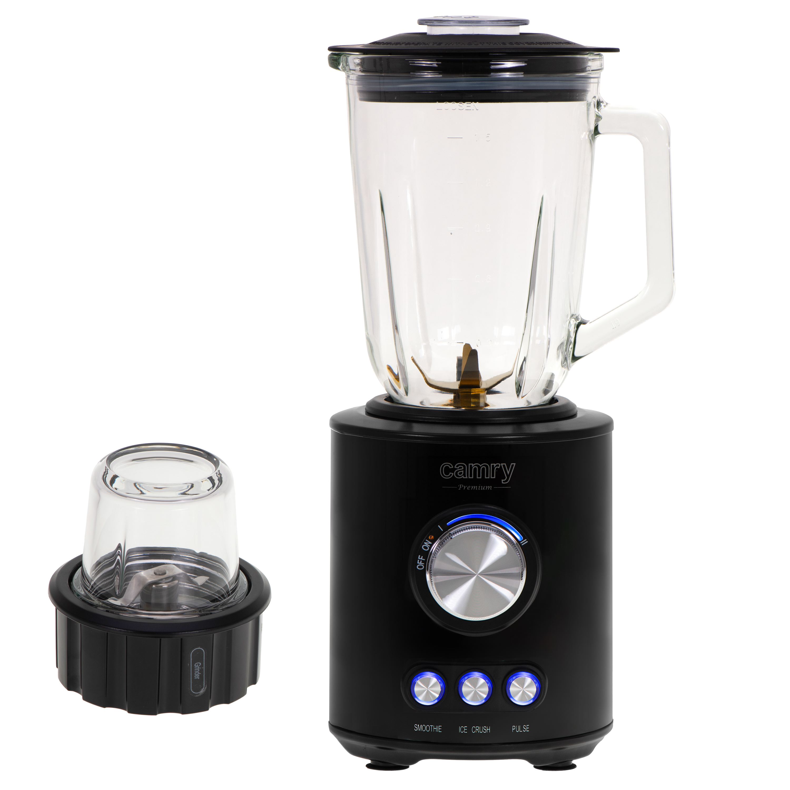 Camry Blender - CR 4088 - Tabletop - 1800 W - Jar material Glass - Jar capacity 1.5 L - Ice crushing - Piano Black
