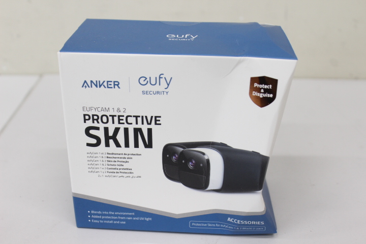SALE OUT.  - Anker Eufy - 2 Set Silicone Skins In Black - 24 month(s) - DAMAGED PACKAGING