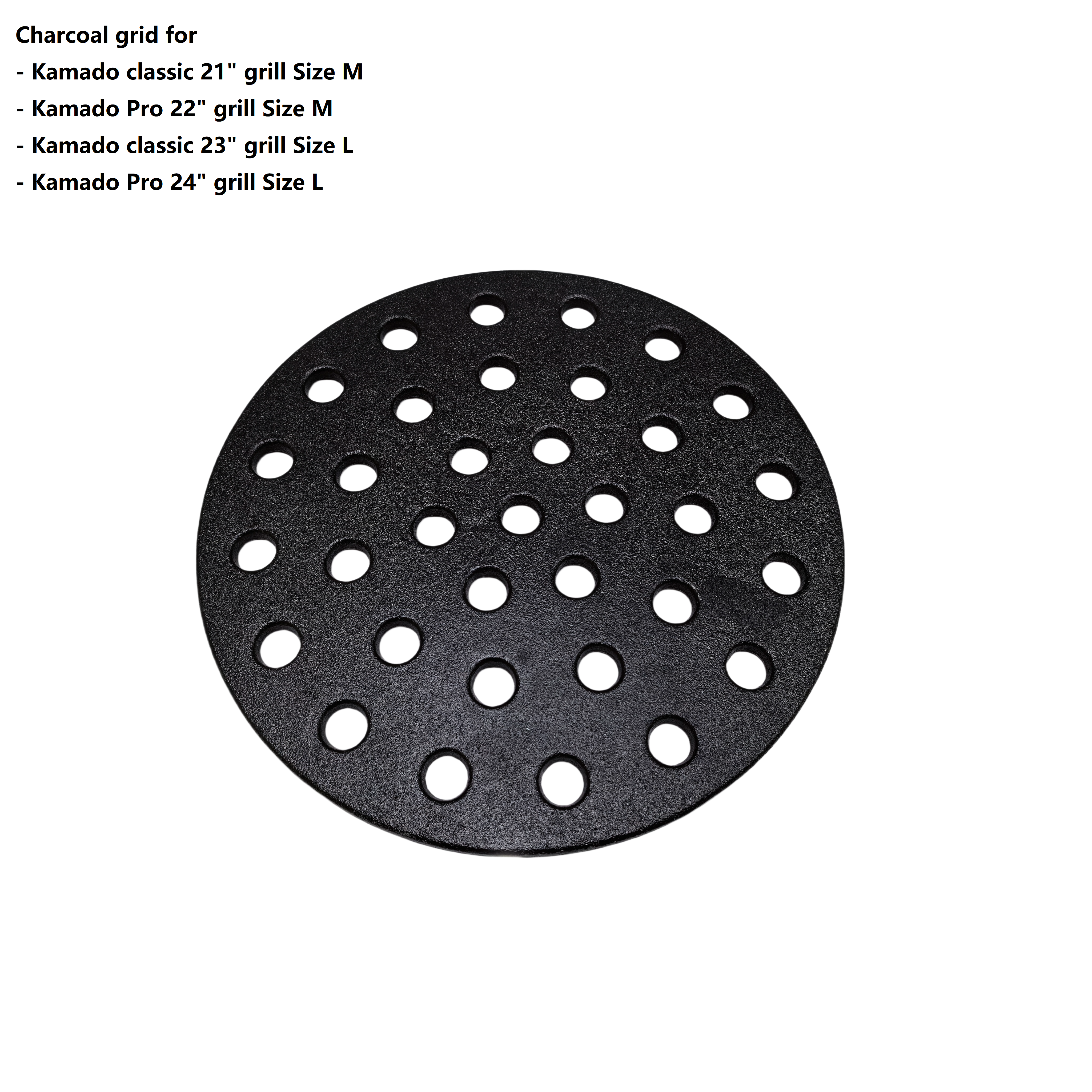 TunaBone - Charcoal Grid for Kamado 21/22/23/24"