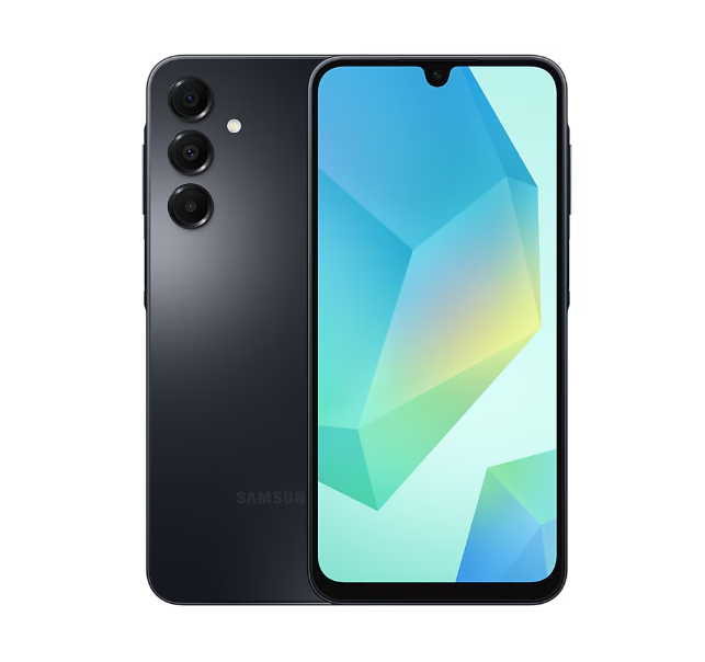 Samsung - Galaxy - A16 - Black - 6.7 " - Super AMOLED - 1080 x 2340 pixels - Mediatek - Helio G99 - Internal RAM 4 GB - 128 GB - microSDXC - Dual SIM - 4G - Main camera resolution 50+5+2 MP - Secondary camera resolution 13 MP - Android - 14 - 5000 mAh