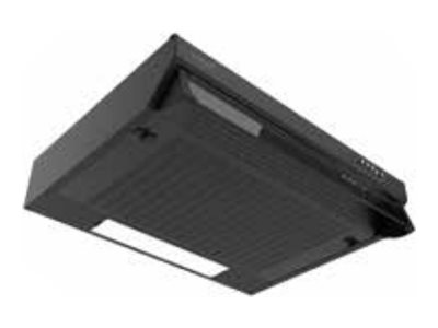 CATA Hood - FK SLIM 6000 BK - Conventional - Energy efficiency class B - Width 60 cm - 162 m³/h - Mechanical - LED - Black