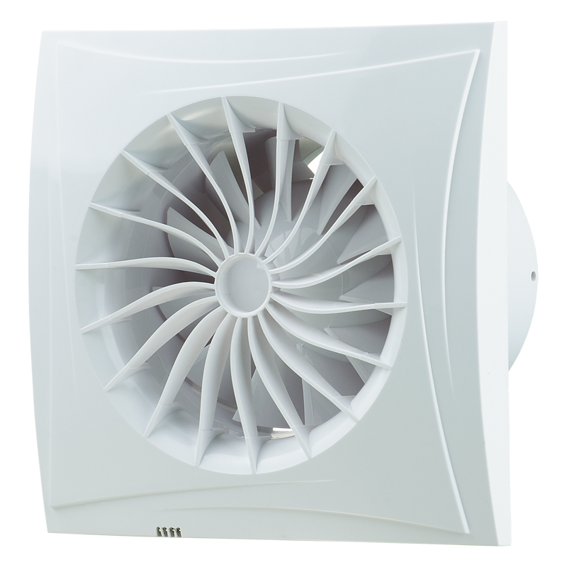 Blaugerg Fan - Sileo 100 - Extractor Fan - White - Diameter 10 cm - Number of speeds 1